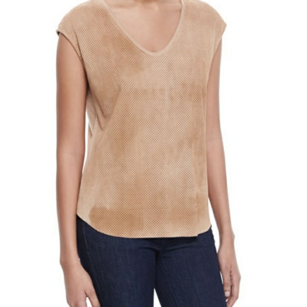 Majestic  Paris Suede cotton top